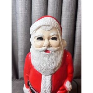 Santa Christmas Blow Mold VTG Union Products 1968 Cord Read Works 14”
